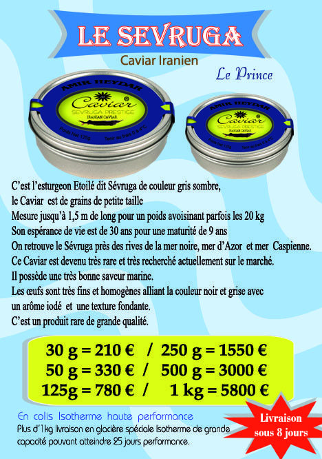 Prix Au Kilo Caviar